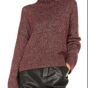 1. State Marled Vintage Rouge Turtleneck Sweater